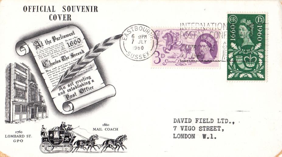 1960 (07) General Letter Office - Illustrated - Eastbourne, International Postal Conference Slogan