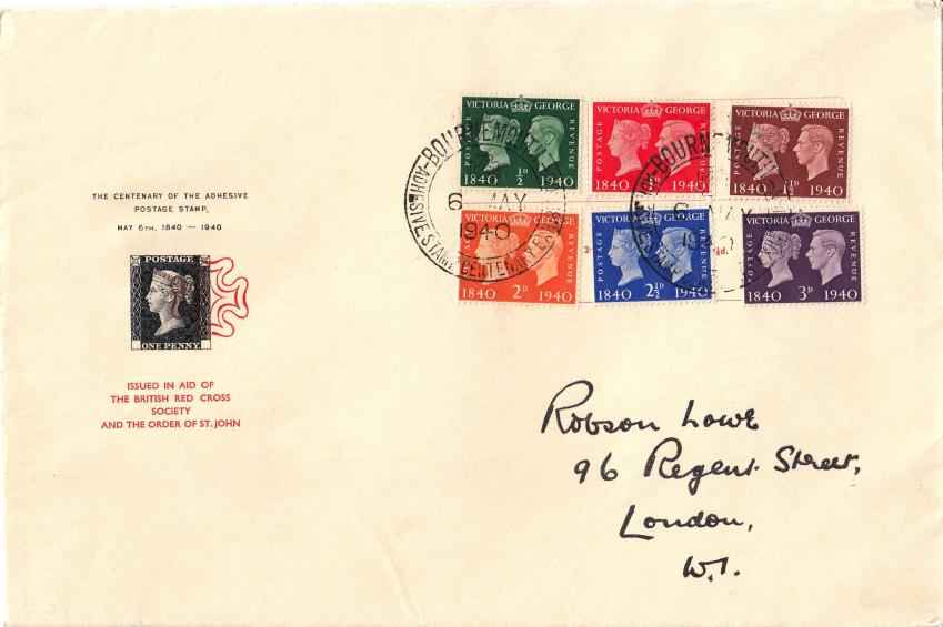 1940 (05) Centenary - Robson Lowe Postal History Society Cover - Bournemouth Adhesive Stamp Exhibition H/S