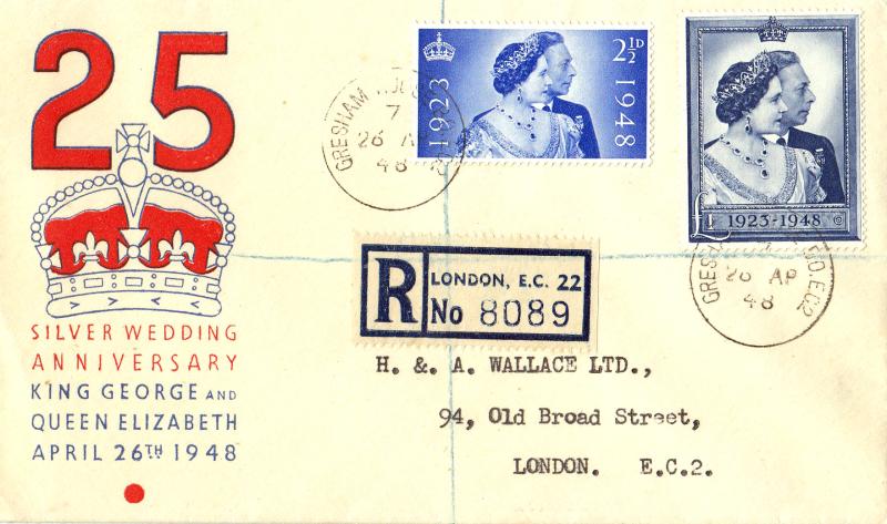 1948 (04) Wedding - 'Red Crown' Cover - Gresham Street CDS