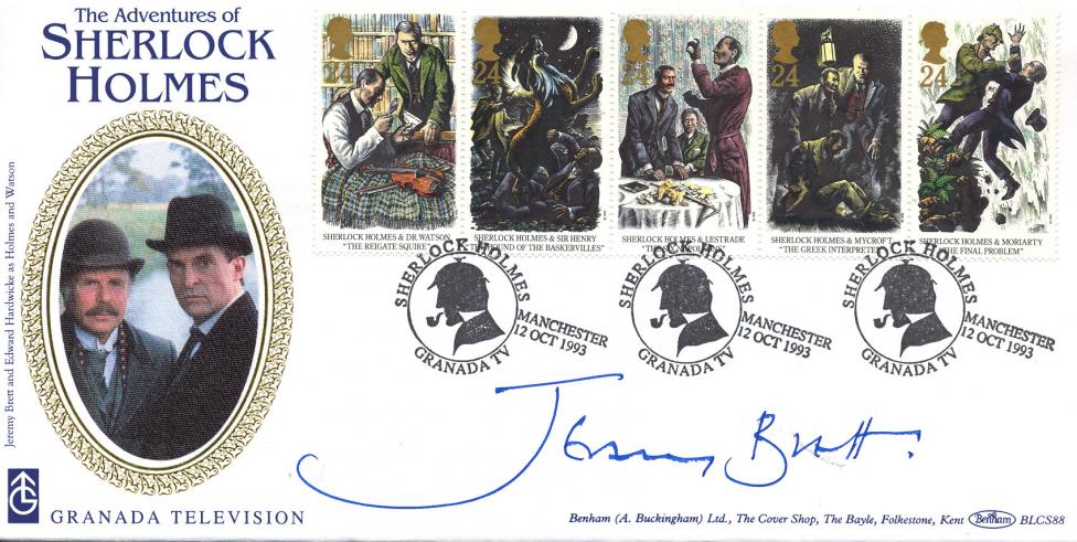 1993 (10) Sherlock Holmes - Benham BLCS Official - Signed by Jeremy Brett