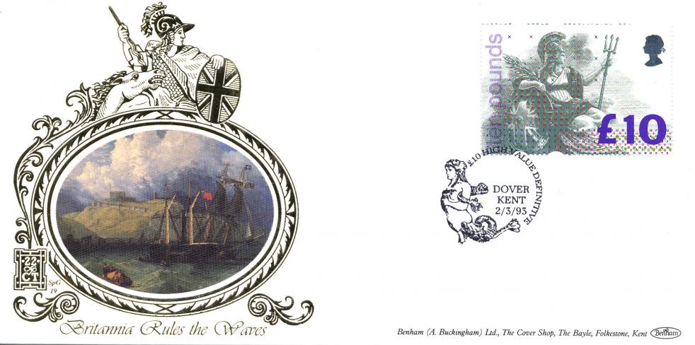 1993 (03) £10 Britannia Definitive - Benham SPG 19 Official