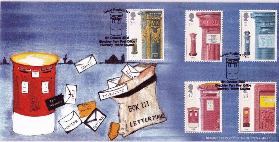 2002 (10) Post Boxes - Bletchley Park ALTERNATIVE Official