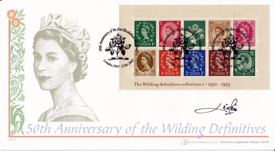 2002 (12) Wildings - Internet Stamp Official - Signed by Patrick Lichfield