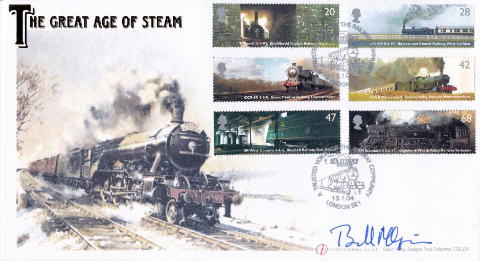 2004 (01) Classic Locomotives (Stamps) - Internet Railway Magazine Official - Signed by Sir William McAlpine