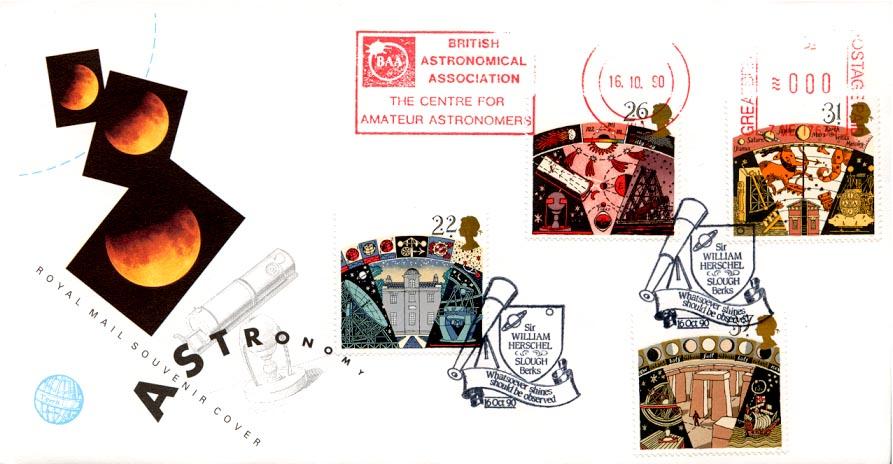 1990 (10) Astronomy - RM - British Astronomical Association Meter Mark + Sir William Herschel H/S