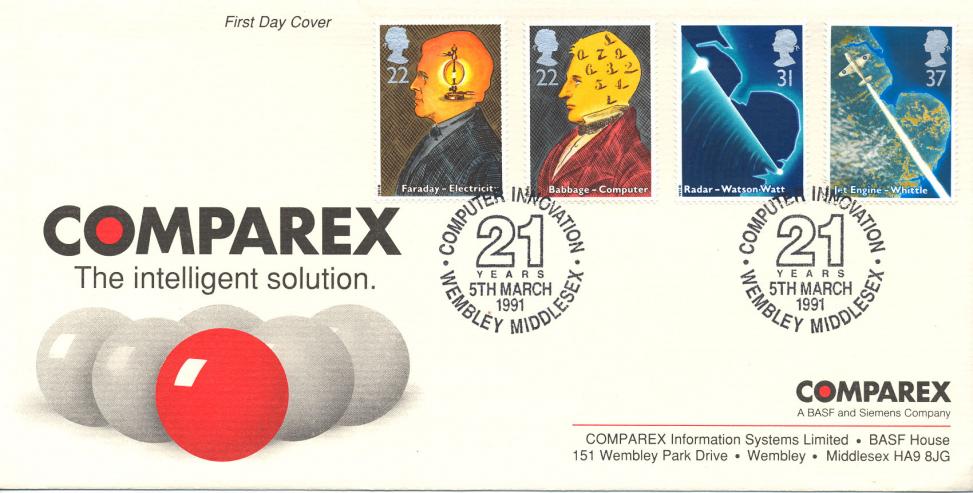 1991 (03) Scientists - Arlington Comparex Computer Innovation, Wembley Official - Cat £225 !