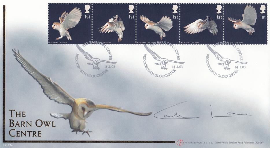 2003 (01) Birds of Prey - Internet (Barn Owl Centre) Official - Signed by Carla Lane