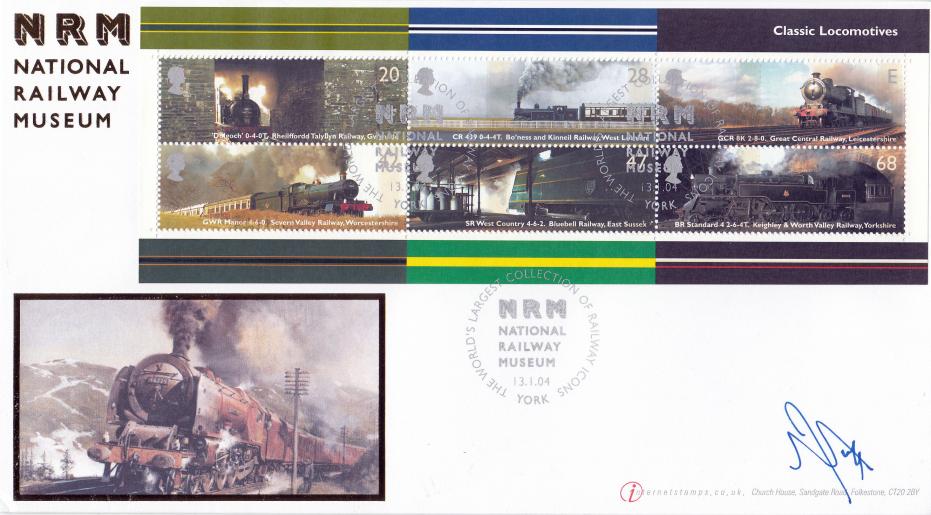 2004 (01) Classic Locomotives (M/S) - Internet NRM Official - Signed Andrew Scott