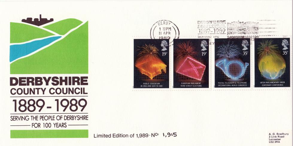 1989 (04) Anniversaries - Derbyshire County Council Official - Derbyshire County Council Serving The Community Slogan