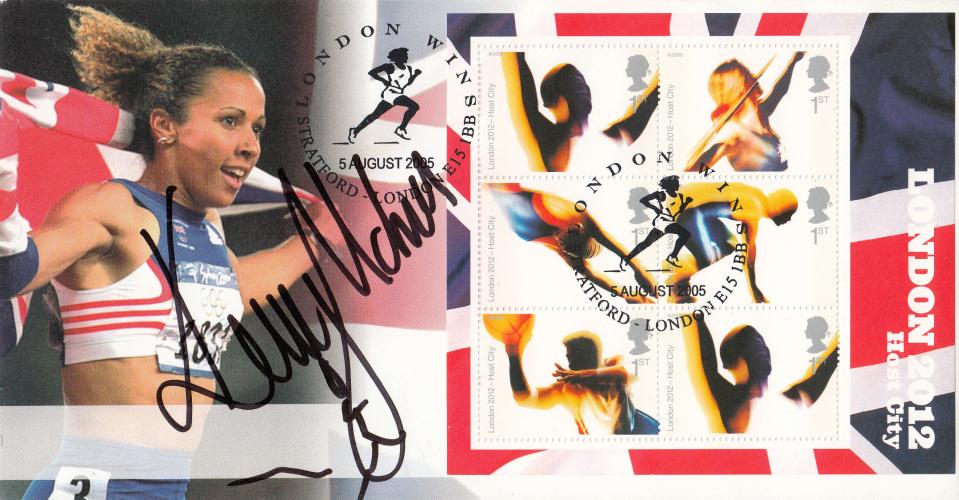 2005 (08) London Host City M/S - Steven Scott Official - Featuring & Signed by Kelly Holmes