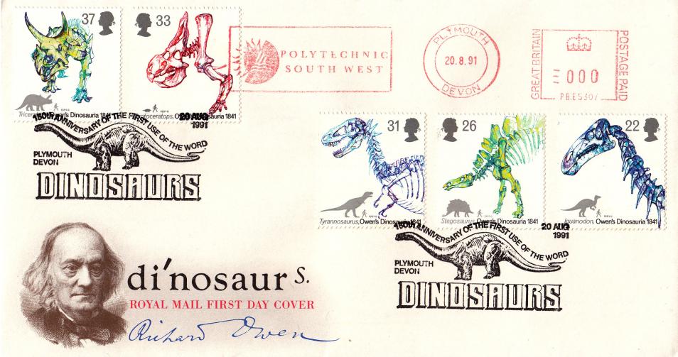 1991 (08) Dinosaurs - RM - Polytechnic South West Meter Mark - Dinosaurs, Plymouth H/S