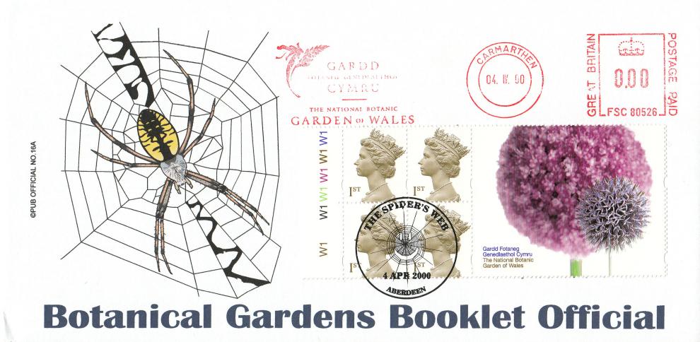 2000 (04) Botanical Garden of Wales Label - Brazier Official - National Botanic Garden of Wales Meter Mark