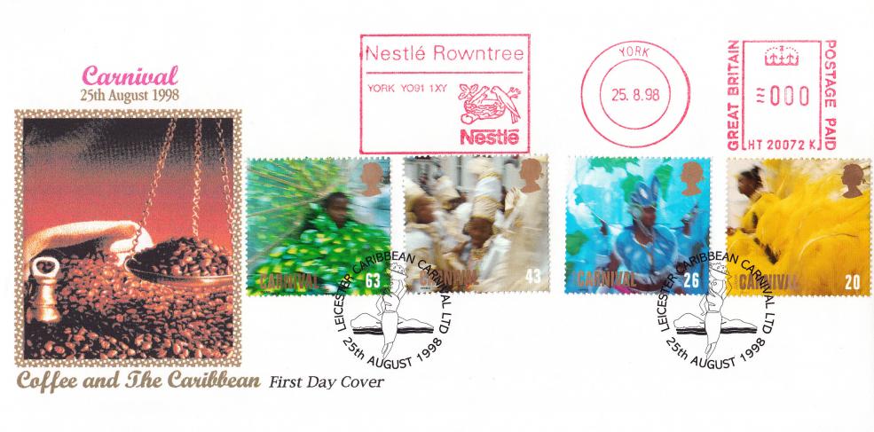 1998 (08) Carnival - Sheridan 'Special' - Leicester Caribbean Carnival H/S - Nestle Rowntree Meter Mark