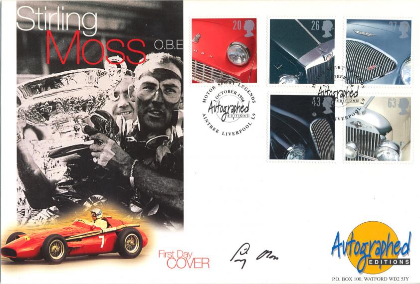 1996 (10) Cars - Westminster Autograph Editions Official - Signed by Stirling Moss