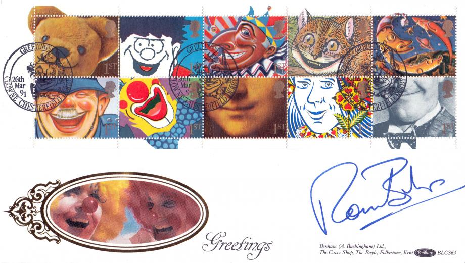 1991 (03) Greetings - Benham BLCS 63 (Clowne) Official - Signed by the late Ronnie Barker