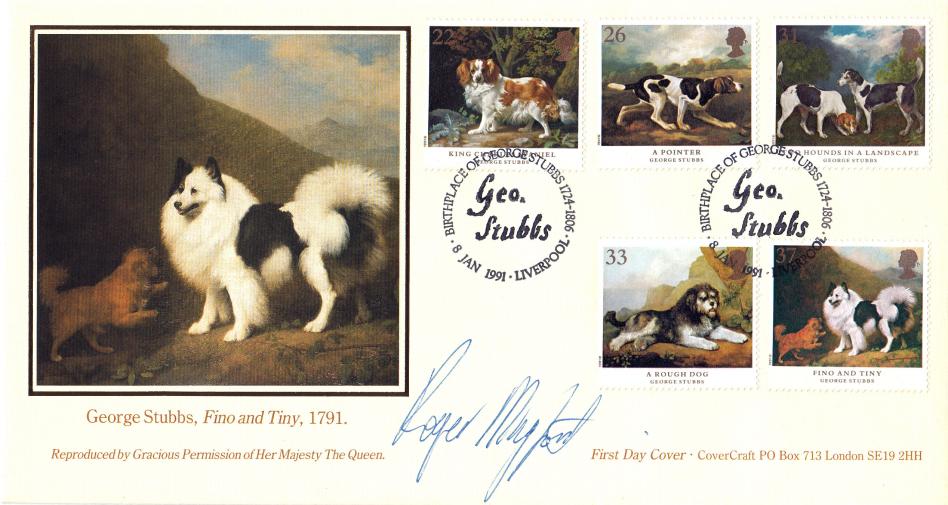 1991 (01) Dogs - Covercraft George Stubbs Official - Signed by Roger Magford