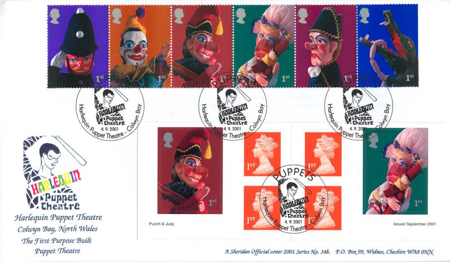 2001 (09) Puppets (Stamps & NVI) - Sheridan 'Puppet Theatre' Official