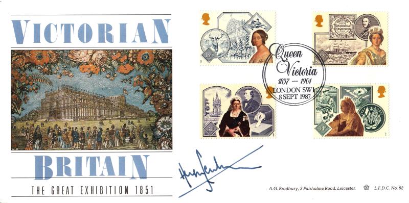 1987 (09) Victorian Britain - Bradbury LFDC Official - Signed by Hugh Scully