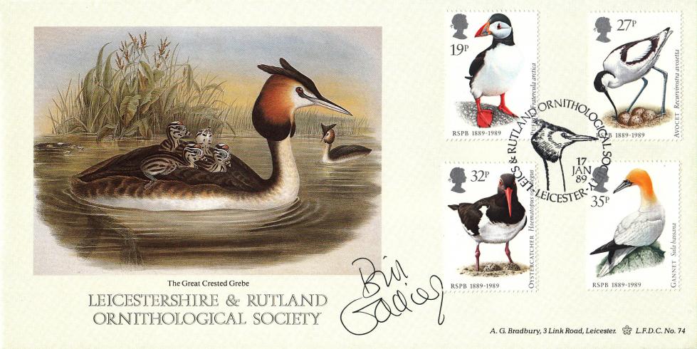 1989 (01) Birds - LFDC Official - Signed by Bill Oddie