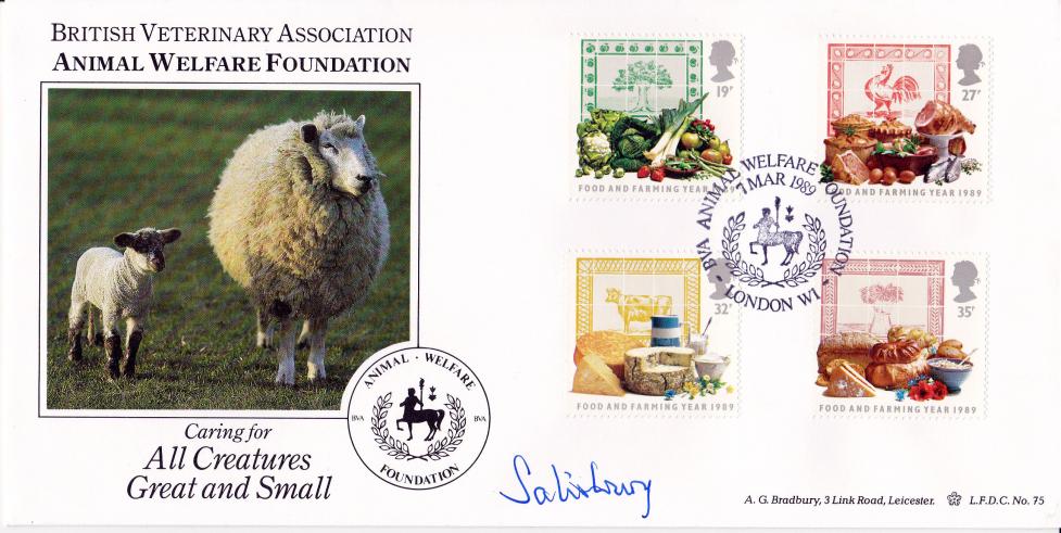 1989 (03) Food & Farming - Bradbury LFDC Official - Signed by the Marquis of Salisbury