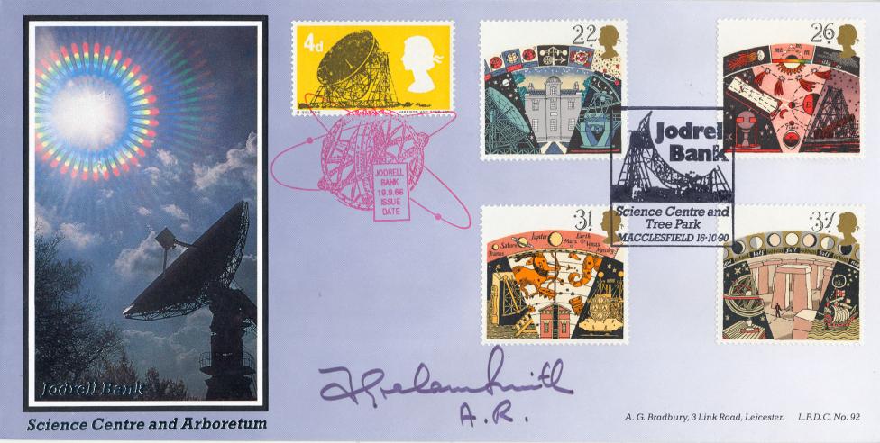 1990 (10) Astronomy - Bradbury LFDC Official - Signed by Prof Sir Francis Graham-Smith