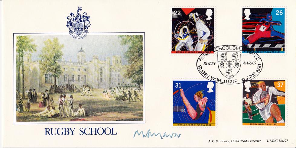 1991 (06) Sports - Bradbury LFDC Official - Signed by M. Mavor