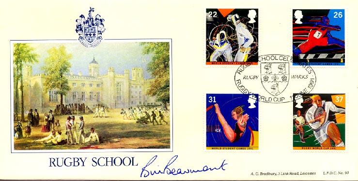 1991 (06) Sports - Bradbury LFDC Official - Signed by Bill Beaumont