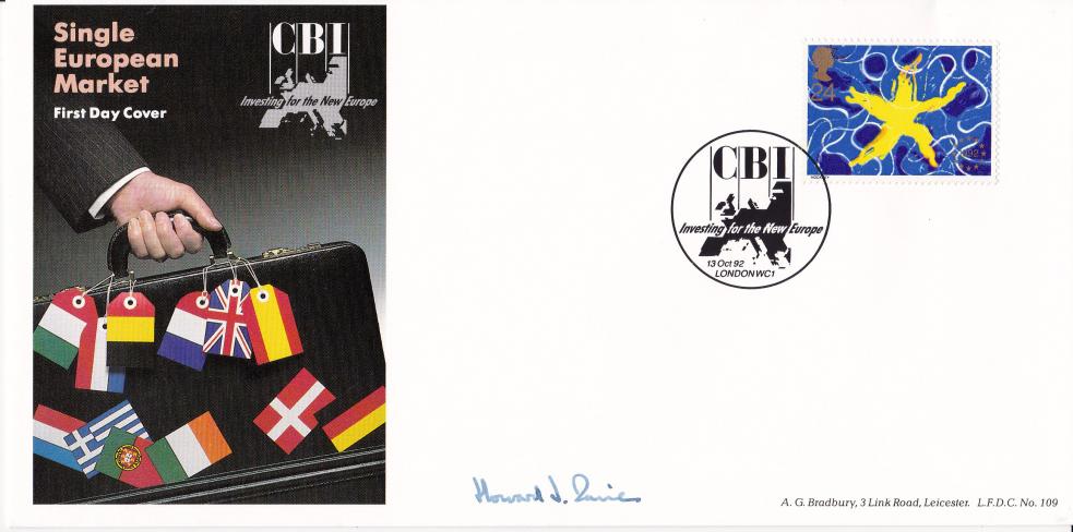 1992 (10) Single Market - Bradbury LFDC Official - Signed by Howard Davies