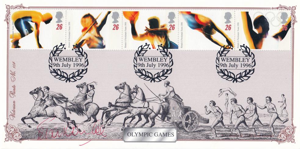 1996 (07) Olympics - Bradbury VP Official - Signed by Lord Sebastian Coe