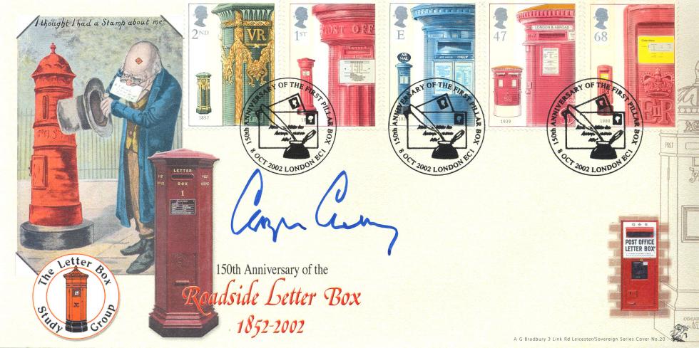 2002 (10) Post Boxes - Bradbury Sovereign Official - Signed by Chris Chataway