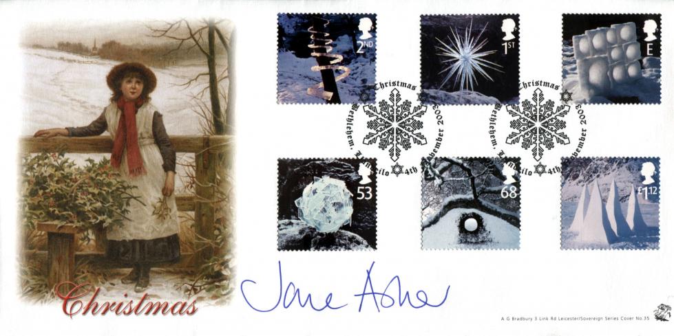 2003 (11) Christmas - Bradbury Sovereign Official - Signed by Jane Asher