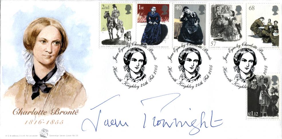 2005 (02) Jane Eyre (Stamps) - Bradbury Sovereign Official - Signed by Dame Joan Plowright