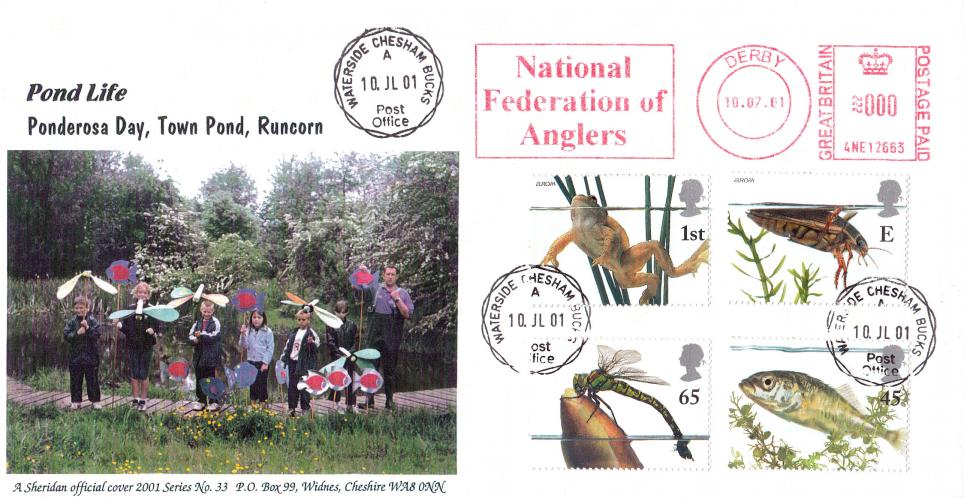 2001 (07) Pondlife - Sheridan Official - Waterside CDS + National Federation of Anglers Meter Mark