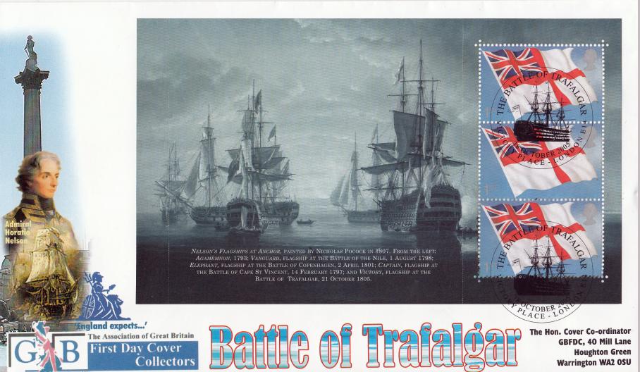 2005 (10) Trafalgar (Prestige Book) - GBFDC (New Style) Official