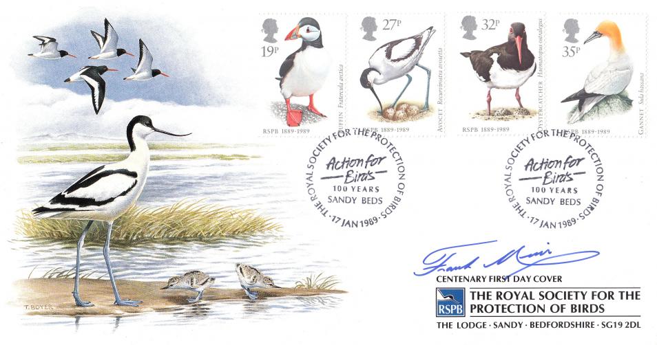 1989 (01) Birds - Covercraft Official - Signed by the late Frank Muir