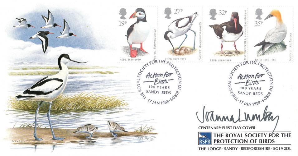 1989 (01) Birds - Covercraft Official - Signed by Joanna Lumley