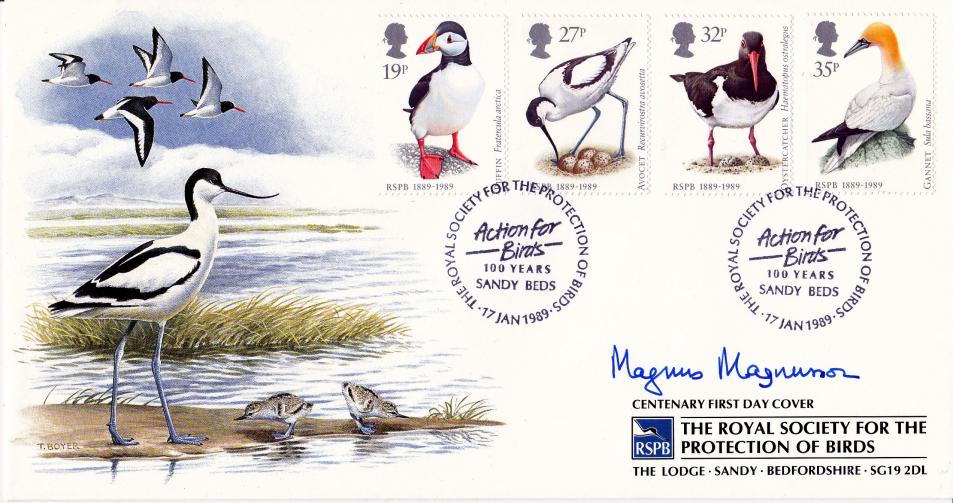 1989 (01) Birds - Covercraft Official - Signed by the late Magnus Magnusson