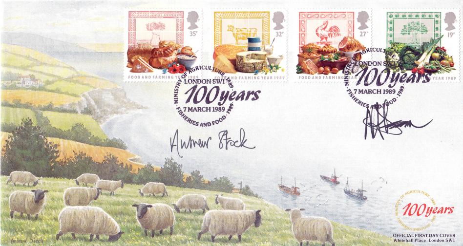 1989 (03) Food & Farming - Covercraft Official - Signed by Nichola Dearn & Andrew Stock