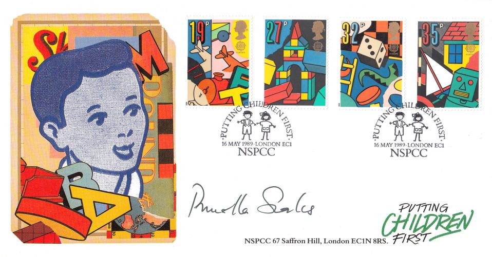 1989 (05) Games & Toys - Covercraft NSPCC Official - Signed by Prunella Scales