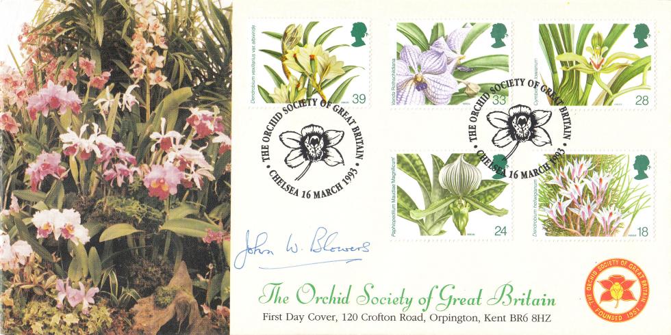 1993 (03) Orchids - Covercraft Official - Signed by John Blowers