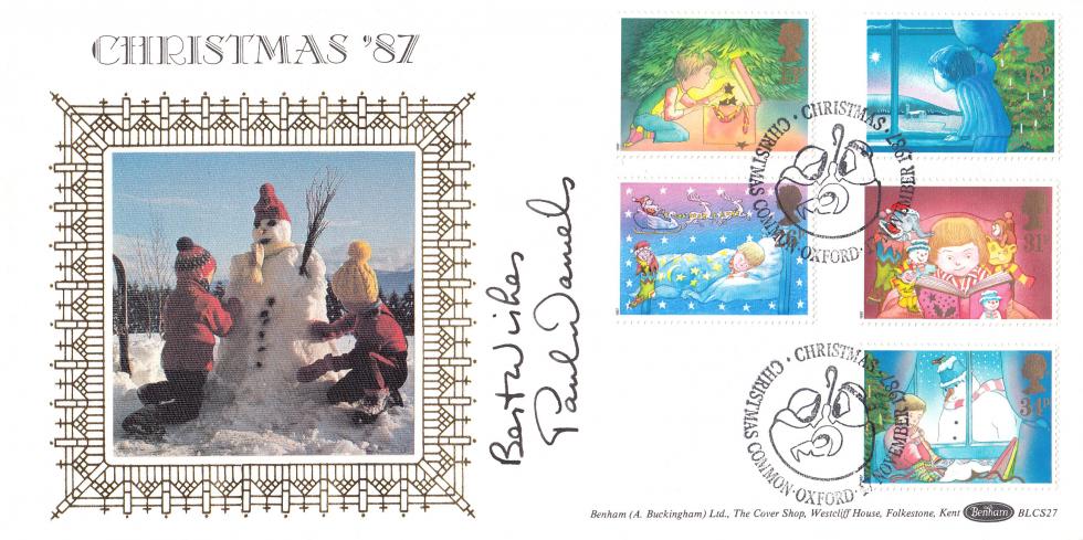1987 (11) Christmas - Benham BLCS 27 Official - Signed by the late Paul Daniels