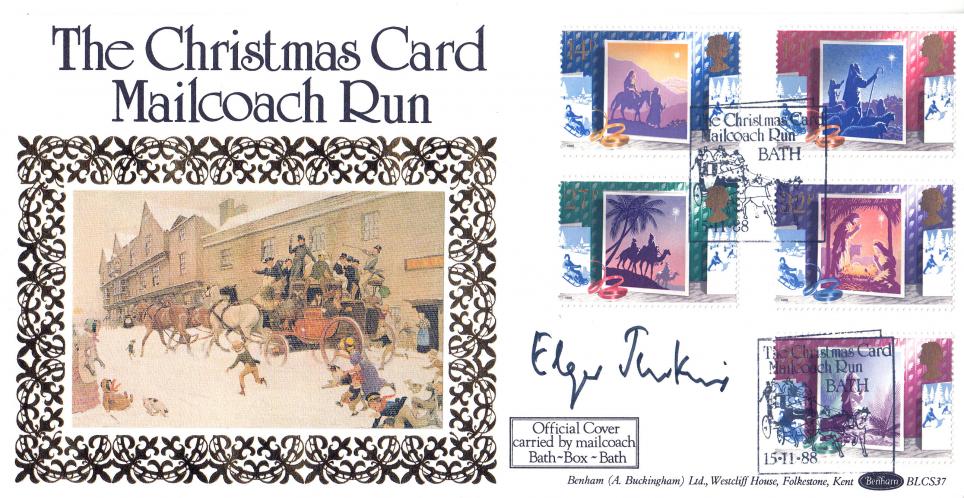 1988 (11) Christmas - Benham BLCS 37 Official - Signed by Edgar Jenkins