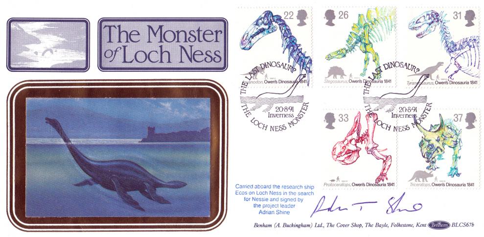 1991 (08) Dinosaurs - Benham BLCS 67 Official - Signed by Adrian Shine