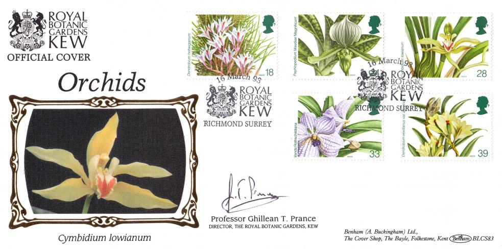 1993 (03) Orchids - Benham BLCS 83 Official - Signed Professor Ghillean T. Prance