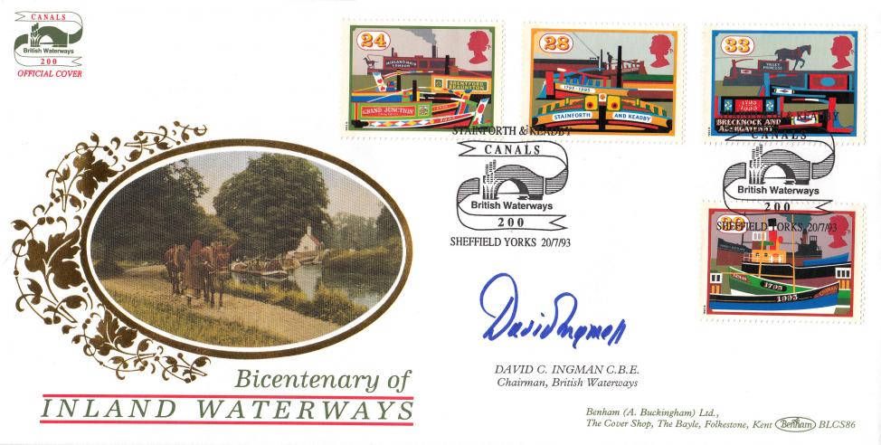 1993 (07) Canals - Benham BLCS 86 Official - Signed by David C. Ingman