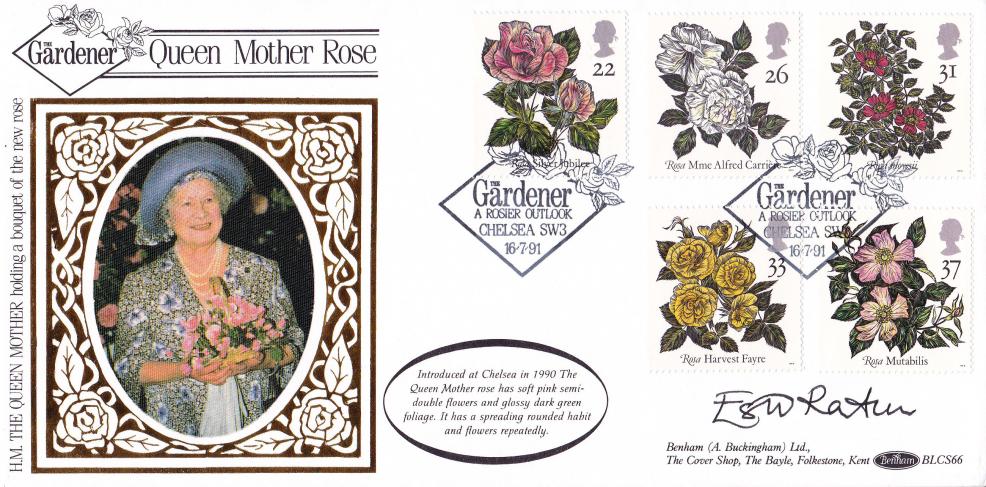1991 (07) Roses - Benham BLCS 66 Official - Signed by Ester Rantzen