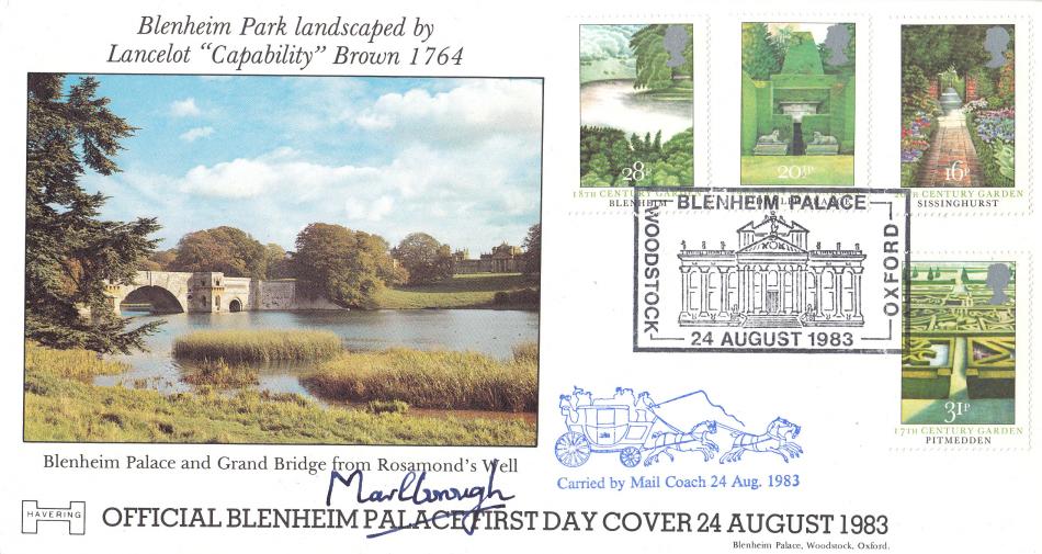1983 (08) Gardens - Havering Blenheim Palace Official - Signed by the Duke of Marlborough