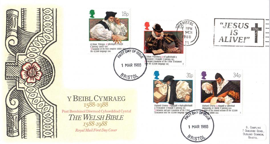 1988 (03) Welsh Bible - RM - 'Jesus Is Alive' Slogan