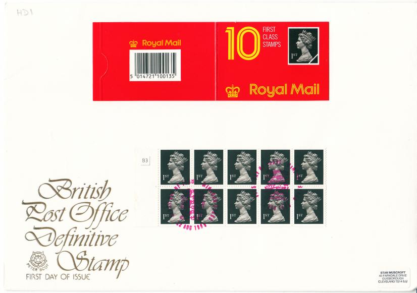 1989 (08) Folded Booklet HD1 - Peter Scot - Windsor (3 Lions) H/S