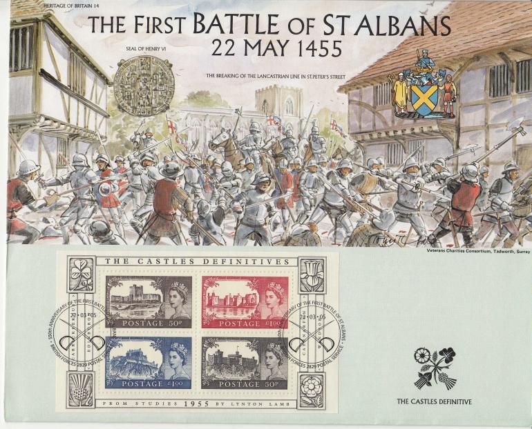 2005 (03) Castles Miniature Sheet - Heritage of Britain Official (Unsigned)